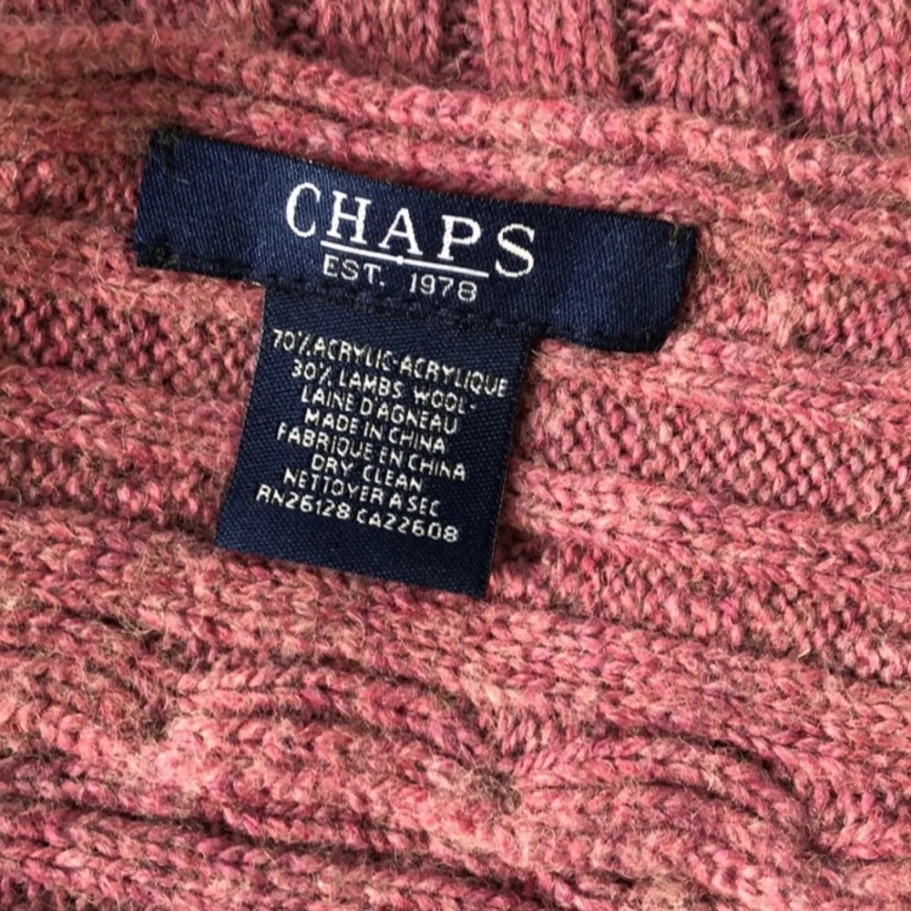 Chaps pink lambswool blend scarf